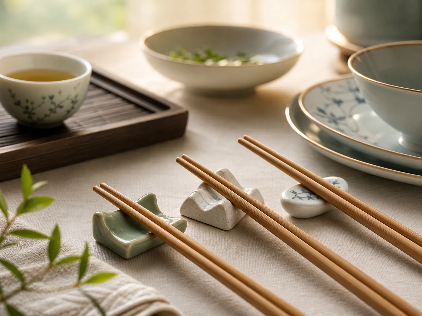 chopstick rest guide stable rest holding chopsticks